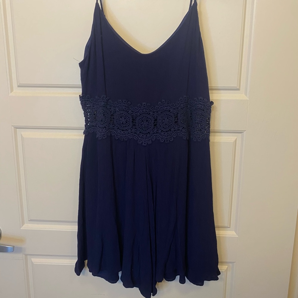 Altar’d State Navy Blue Romper